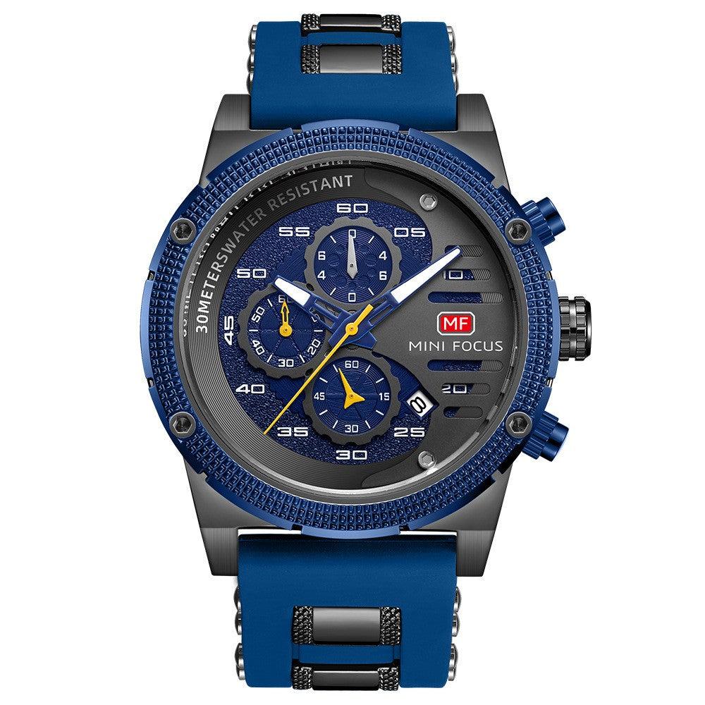 Mini Focus Men's Multifunctional Quartz Watch Sports Watch Mf0246G