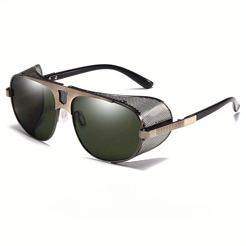 Unisex Polarized Retro Round Frame Glasses – Stylish & Functional