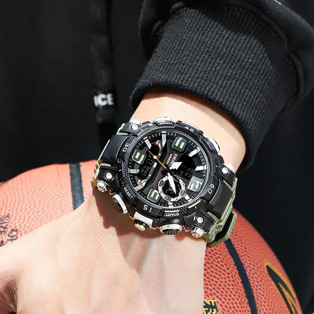 SMAEL Analog Digital Sports Watch For Men 1921
