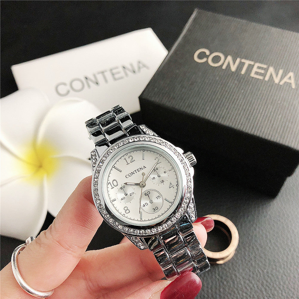 Unisex Stainless Steel Quartz Watch – Fashion Casual Wristwatch