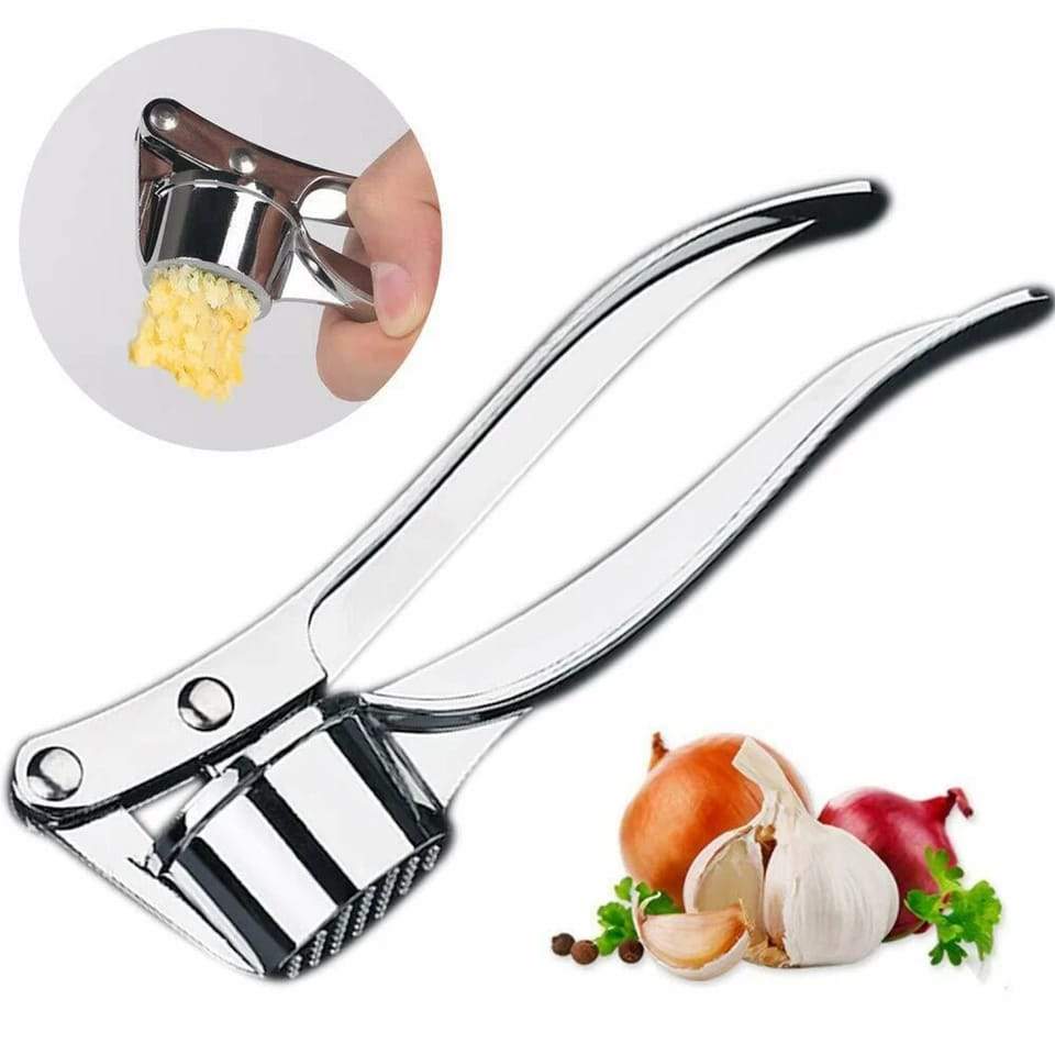 Stainless Steel Garlic Press Crusher,Crusher,Squeezer,Masher,and Lemon Juicer