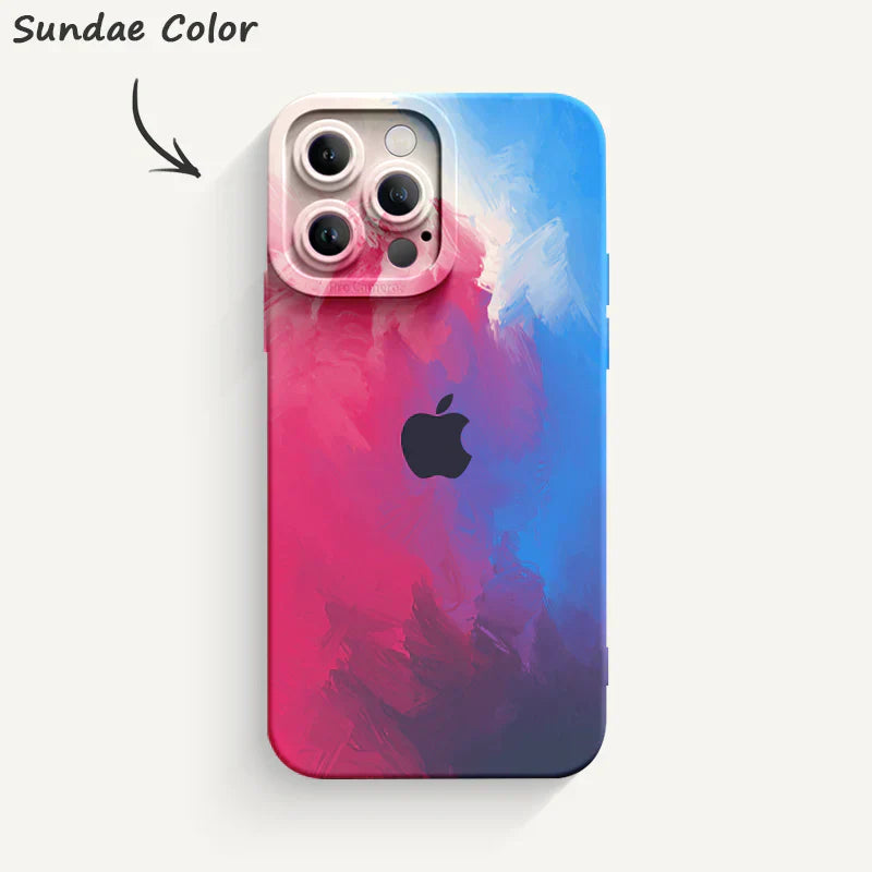 Watercolor series Pupil Liquid Silicone Phone Case
