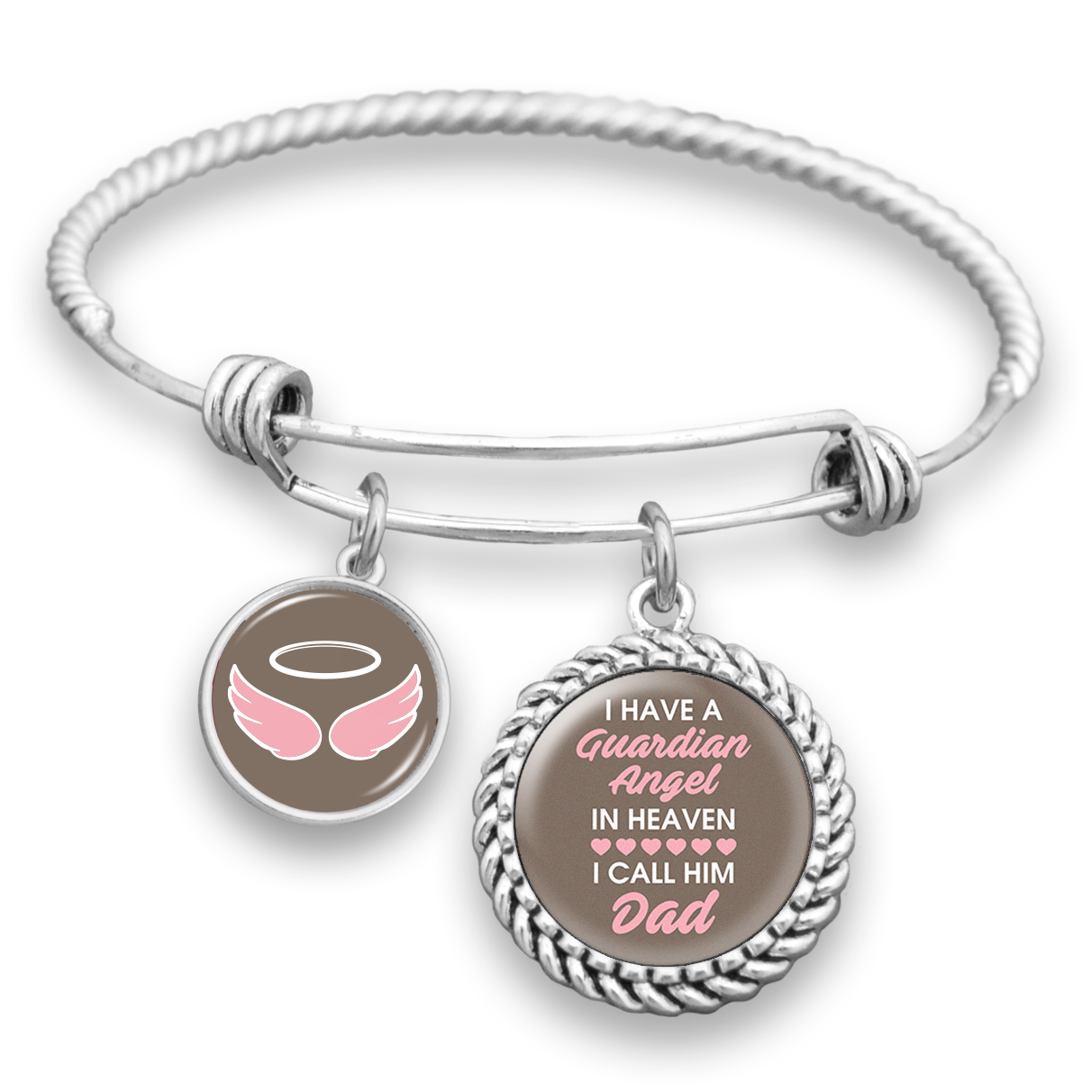 Angel In Heaven Dad Charm Bracelet