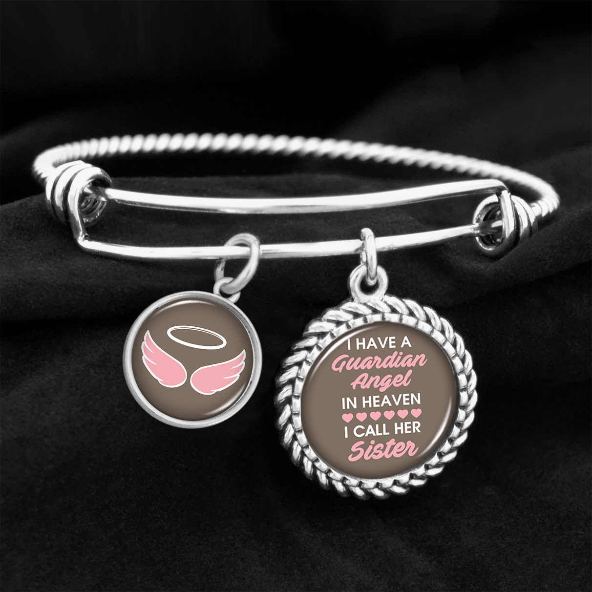 Angel In Heaven Sister Charm Bracelet