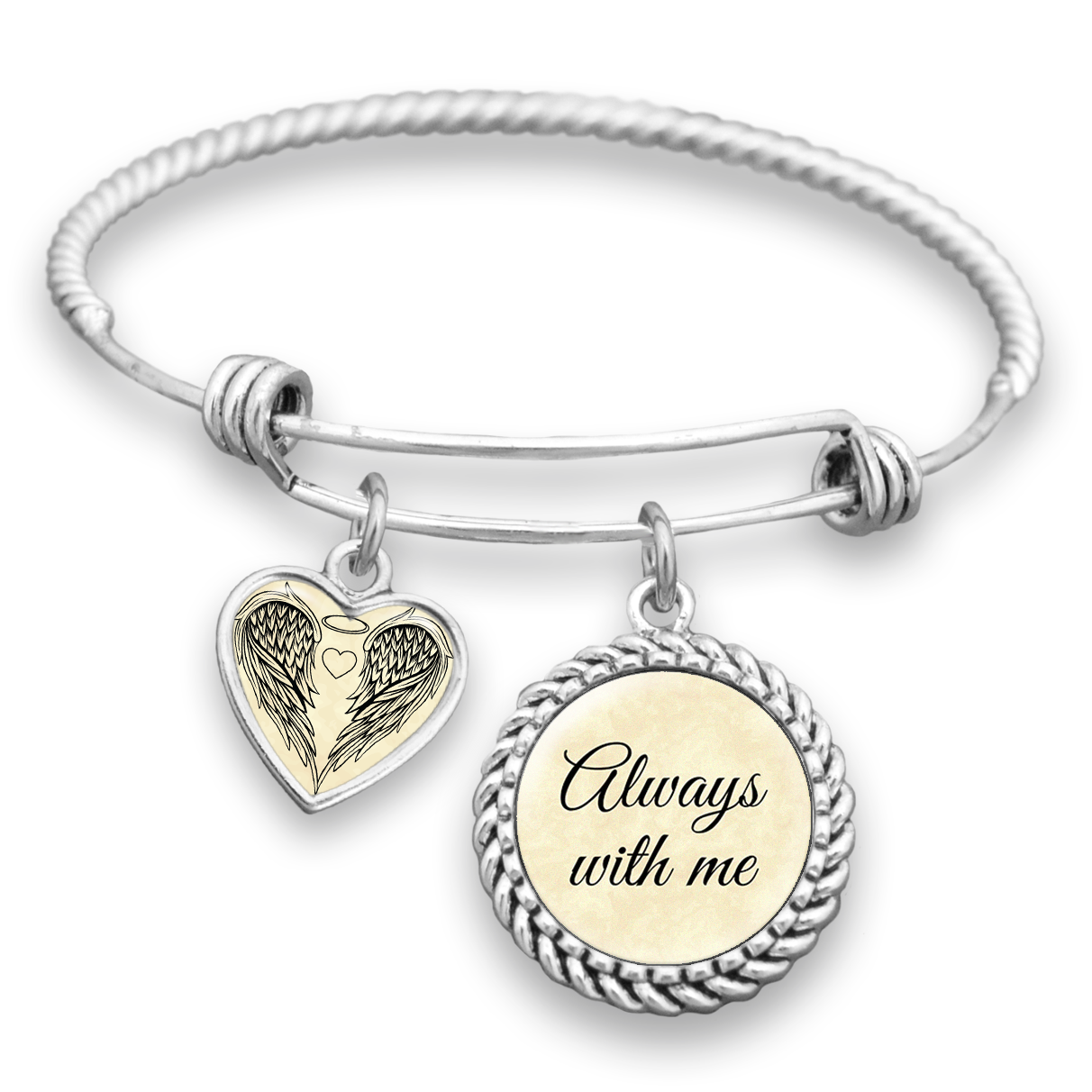 Always With Me Wings Charm Bracelet