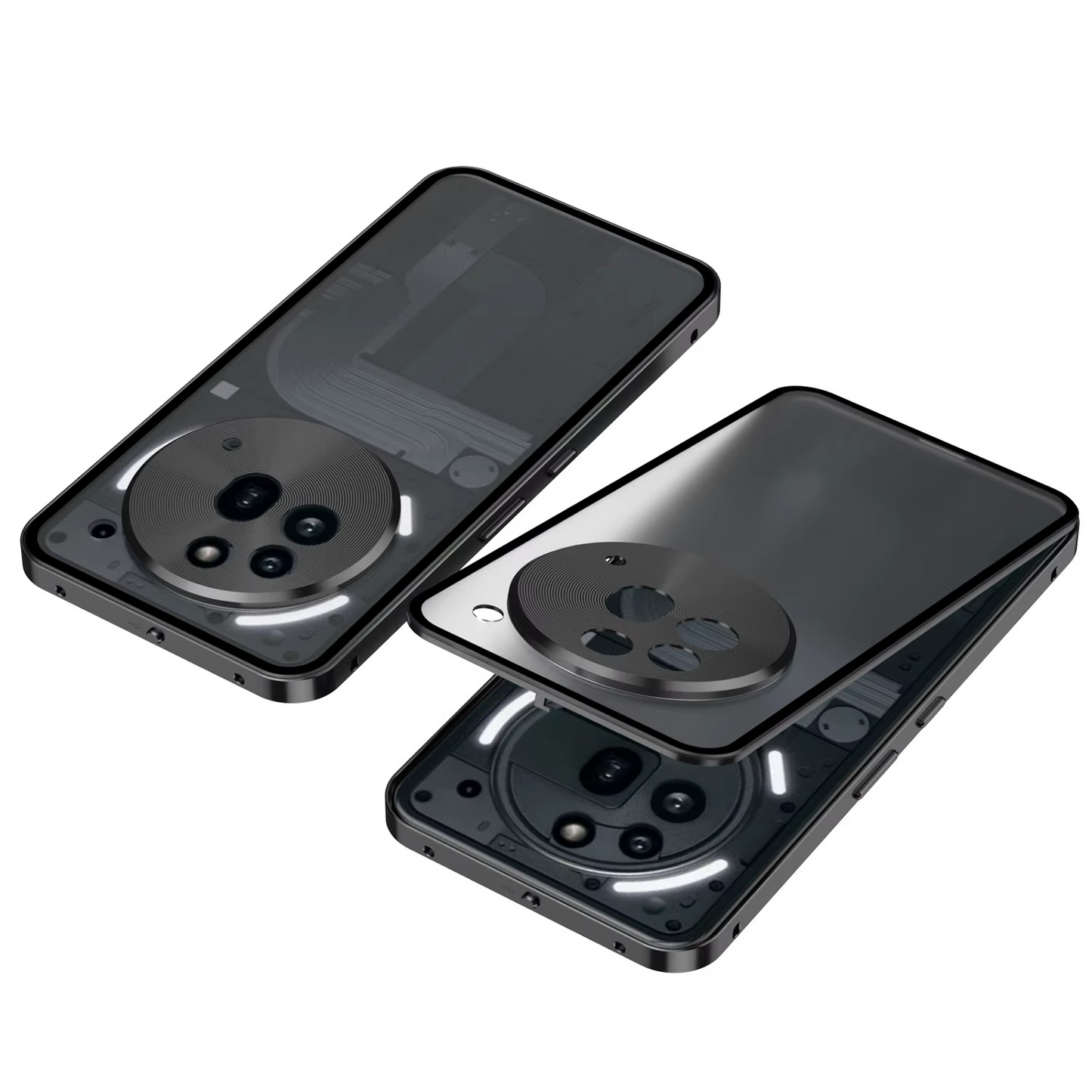 Aluminium Alloy Metal Frame Glass Case - Nothing