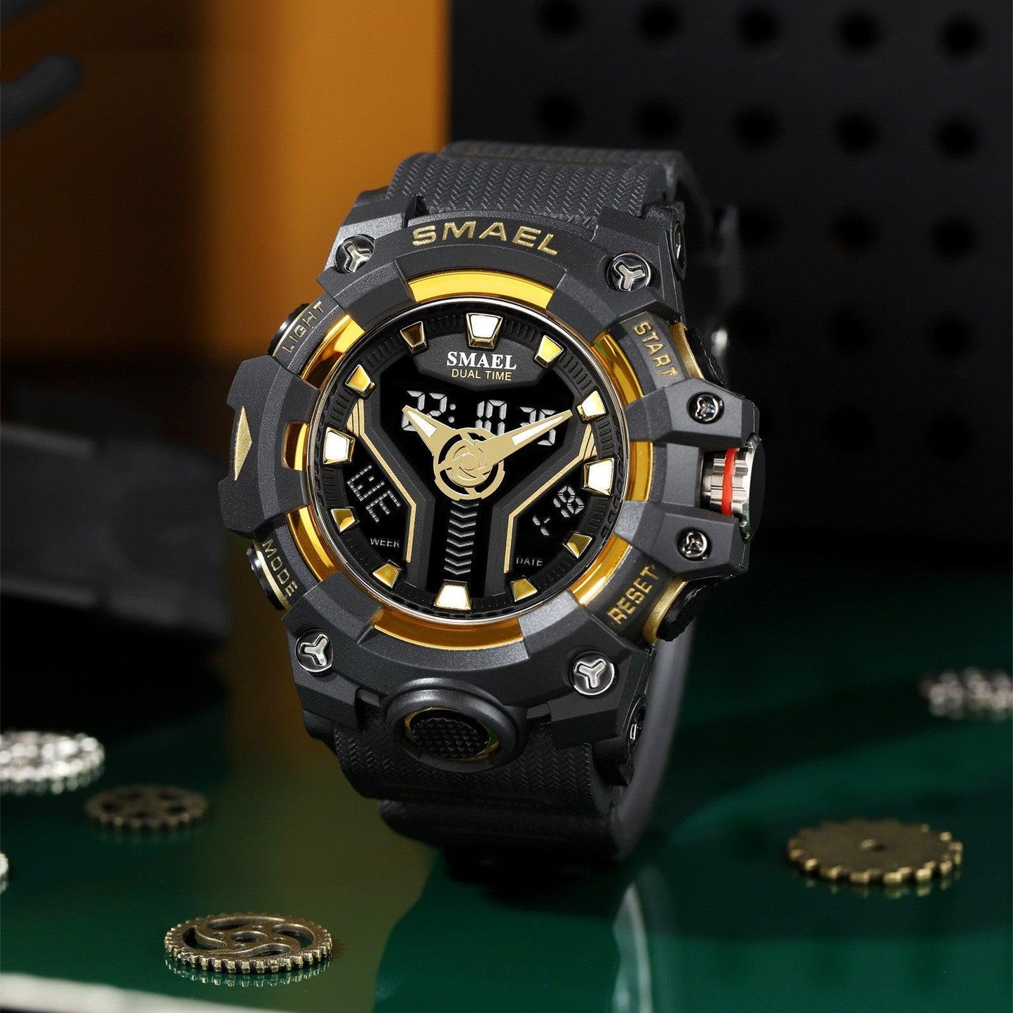 SMAEL 8075 Men's Analog Digital Waterproof Outdoor Multifunctional Watch For men