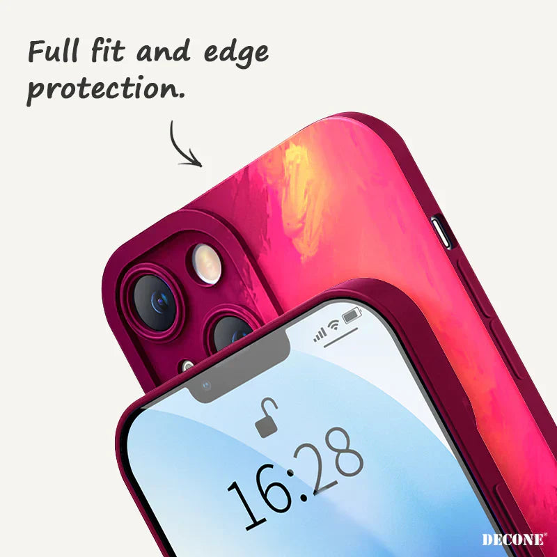 Watercolor series Pupil Liquid Silicone Phone Case