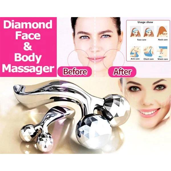 '-3D Roller Face Massager