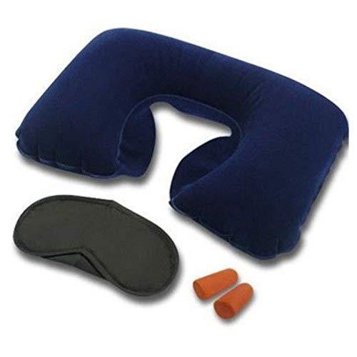 '-3-in-1 Air Travel Kit with Pillow, Ear Buds & Eye Mask