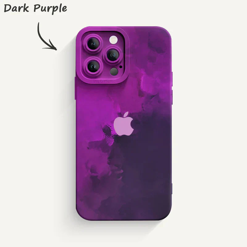 Watercolor series Pupil Liquid Silicone Phone Case