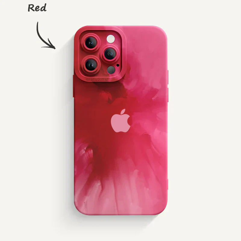 Watercolor series Pupil Liquid Silicone Phone Case