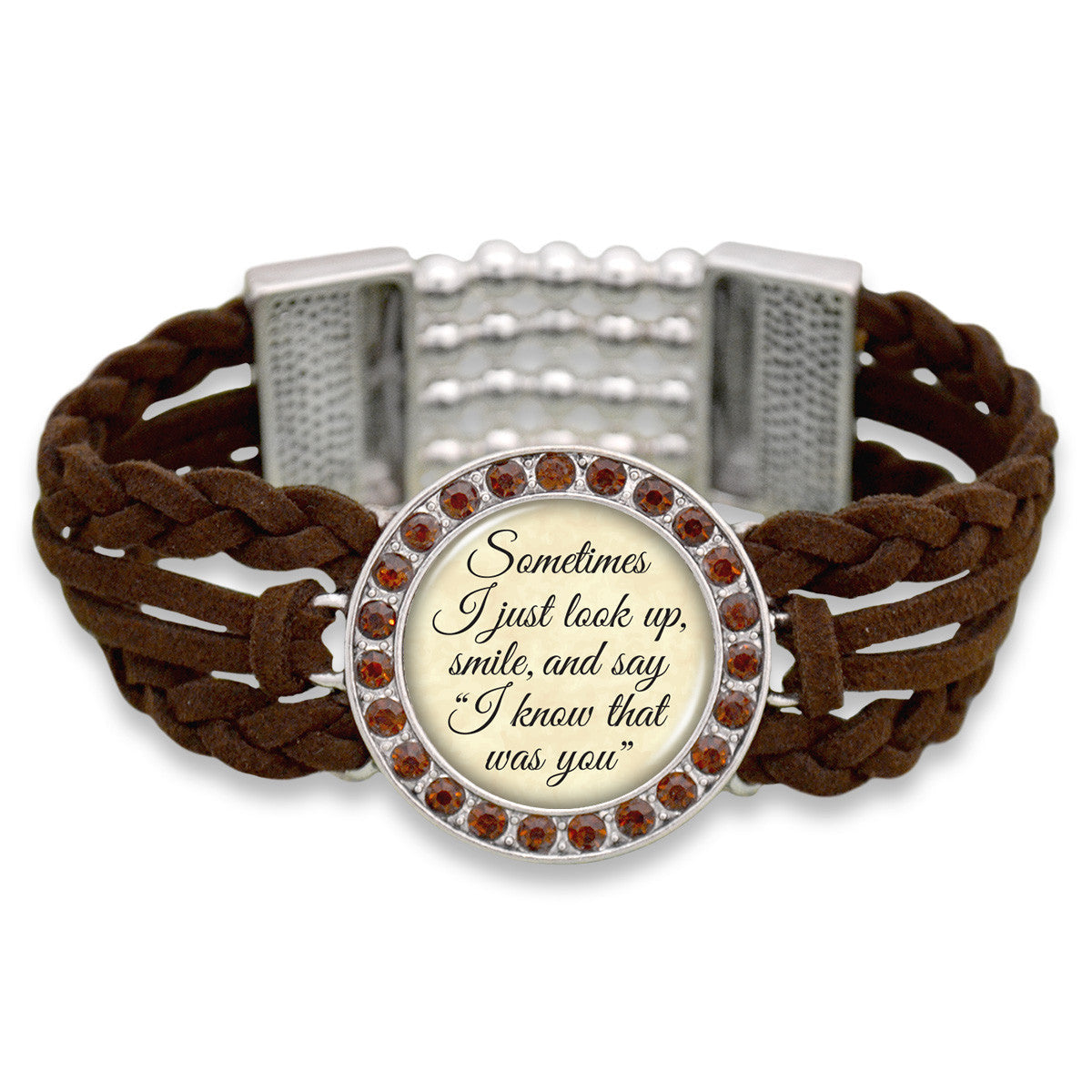 "I Know That Was You" Suede Stretch Bracelet