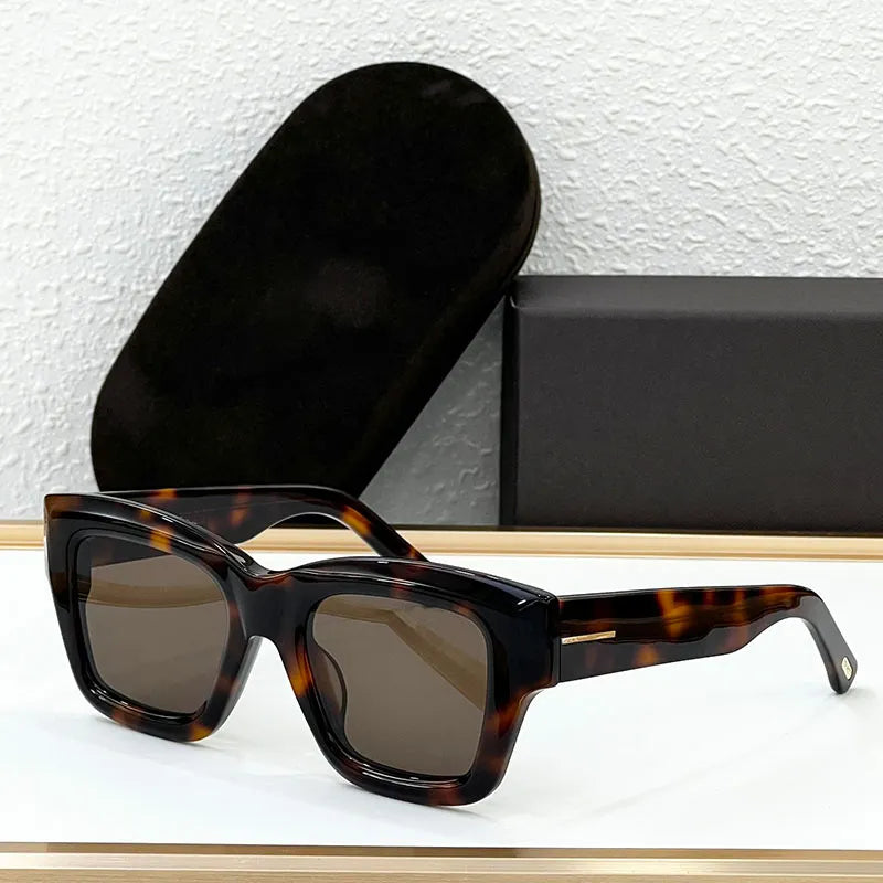 Thick Plate Designer Square Sunglasses for Unisex-SunglassesCraft