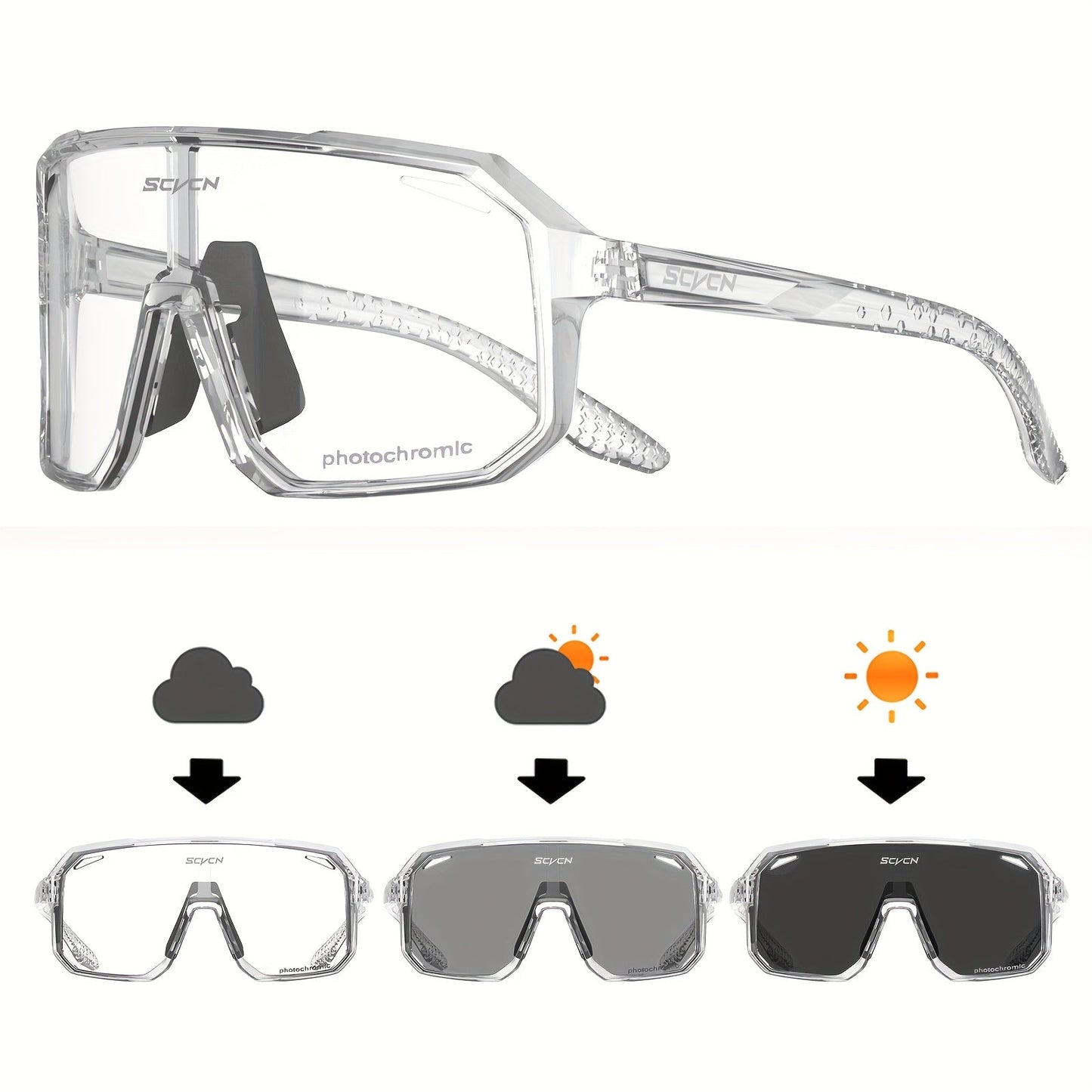 Classic Racing Cycling Glasses – Photochromic Outdoor Eyewear