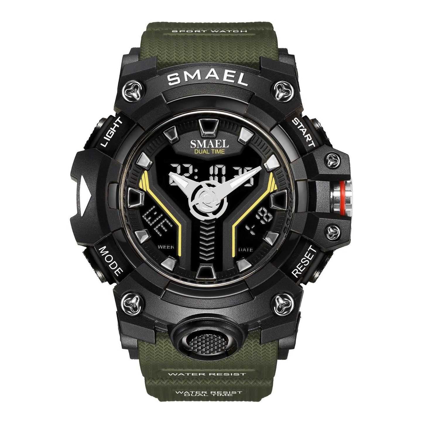 SMAEL 8075 Men's Analog Digital Waterproof Outdoor Multifunctional Watch For men