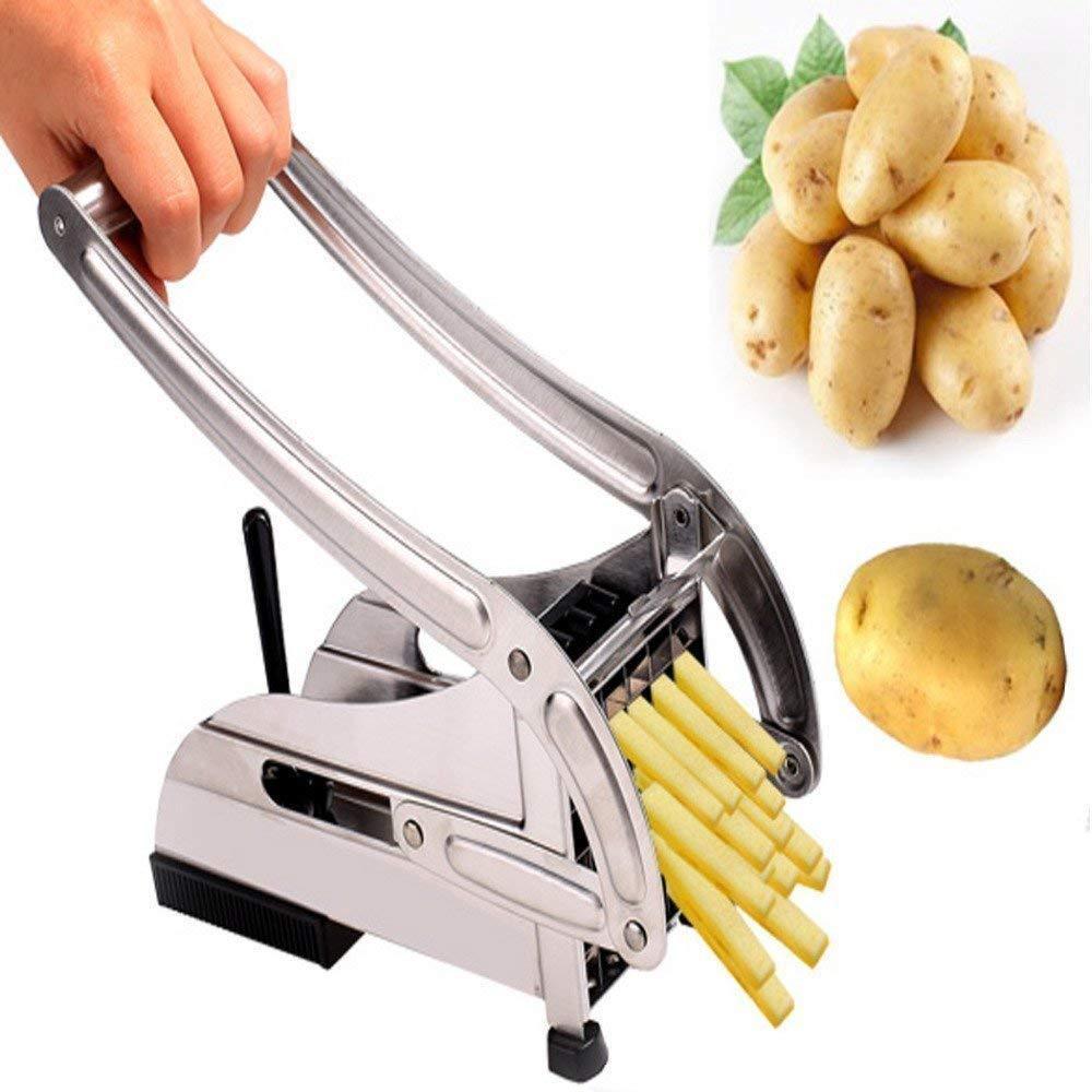 tainless Steel French Fries Potato Chips Strip Cutter Machine