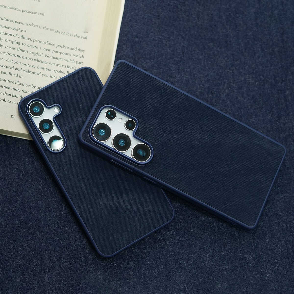 Velvet Touch Luxe Case- Blue