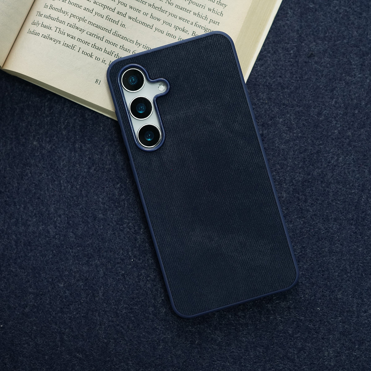 Velvet Touch Luxe Case- Blue