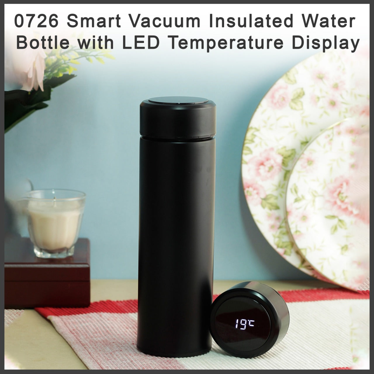 Smart Vacuum Insulated Water Bottle with LED Temperature Display