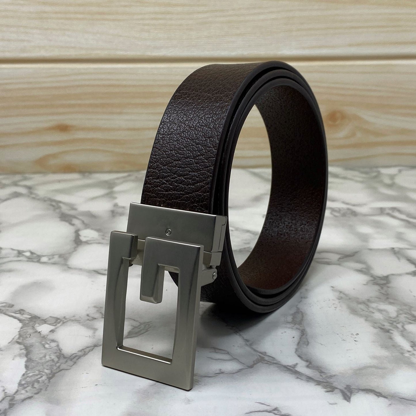 Square G-Section Leather Belt-SunglassesCraft