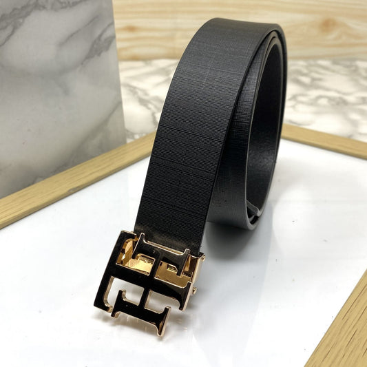 TH Pattern Leather Strap Belt-SunglassesCraft