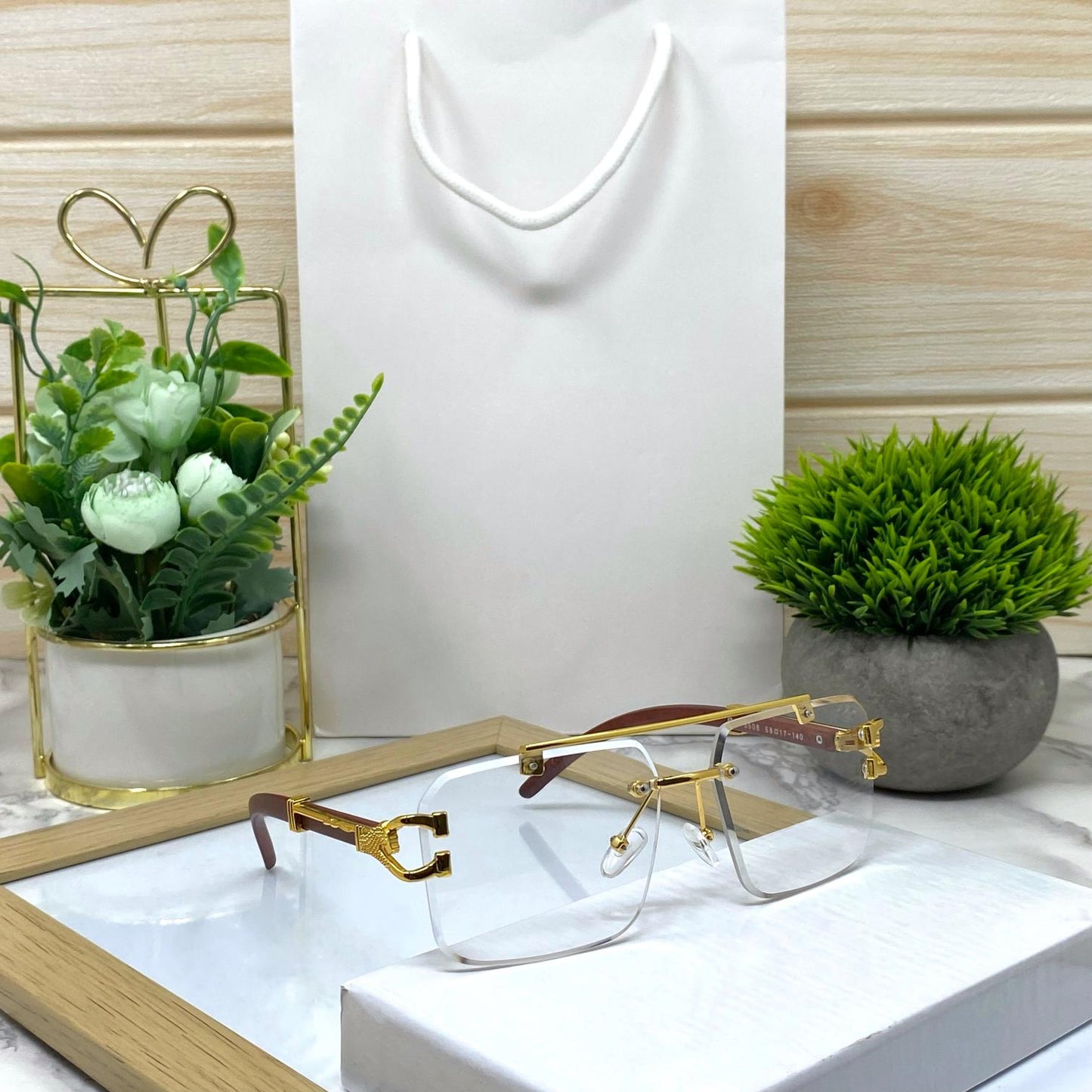 Classic Leopard Head Rimless Sunglasses Unisex-SunglassesCraft