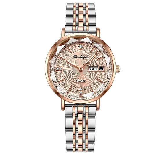 Women's Luminous Quartz Watch with Calendar