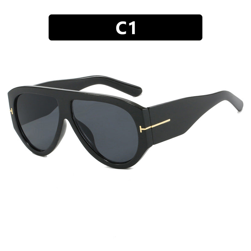 T-Shaped Aviator Sunglasses – Trendy Women’s Style