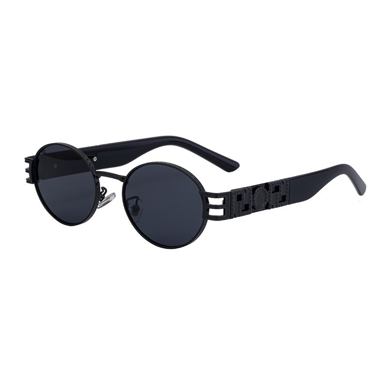 Women's Round Frame Fashion Sunglasses – High-End UV Protection Shades