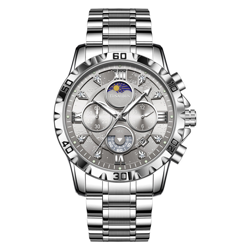 TINAIBIN Multi-functional High-grade Luminous Quartz Watch For Men TIN6626