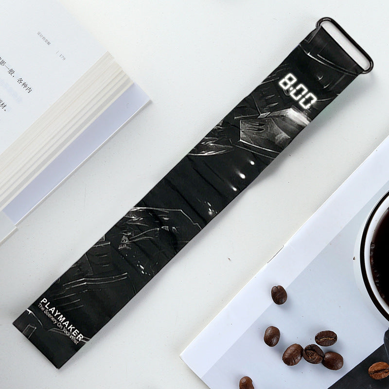 Trendy Paper Watch for Boys – Lightweight Digital Student Gift | Creative Design
