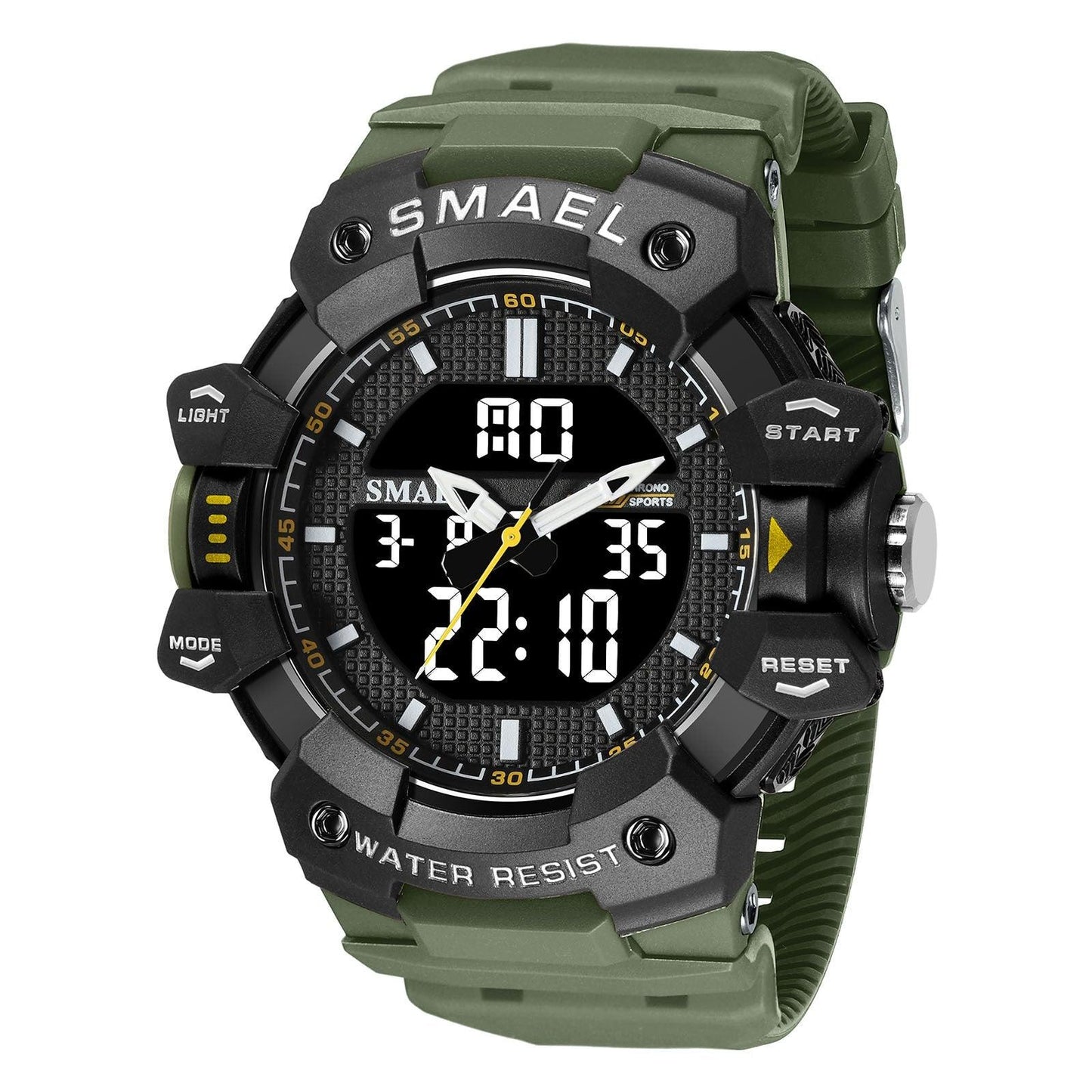 SMAEL Analog Digital Waterproof Sports Watch For Men 8080