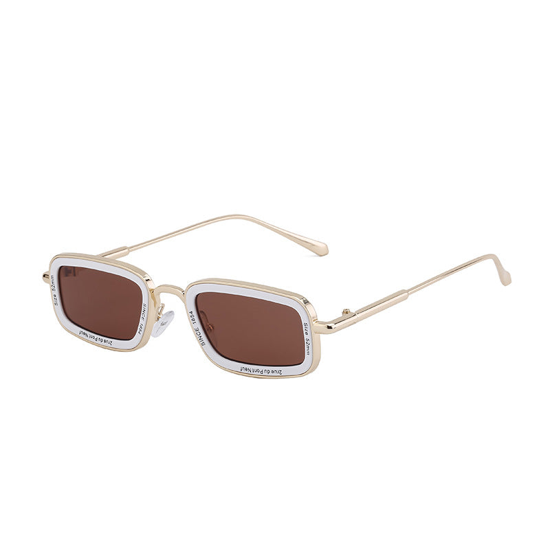 Women's Retro Square Sunglasses – Small Frame, High-End Fashion Shades