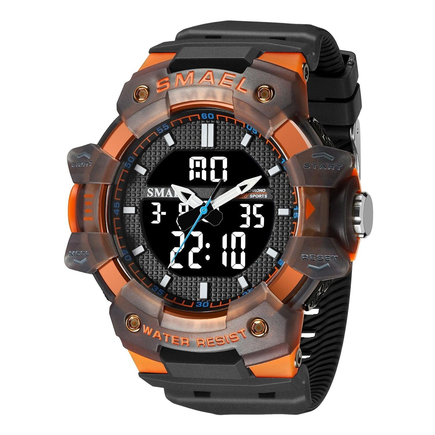 SMAEL Analog Digital Waterproof Sports Watch For Men 8080