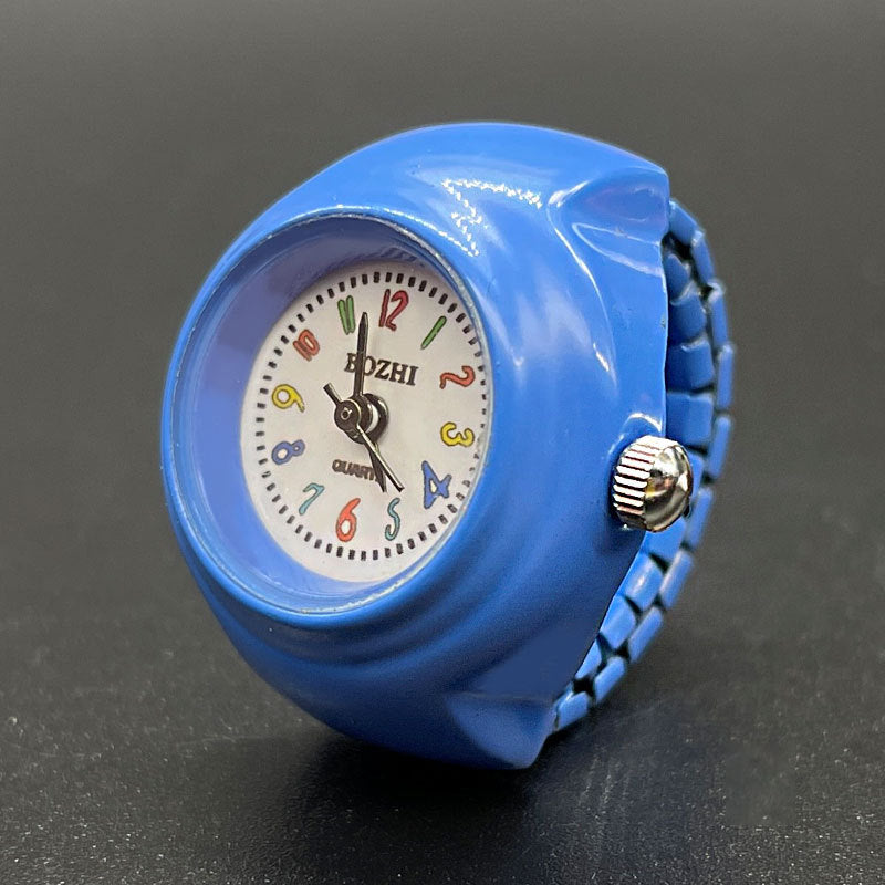 Trendy Ring Watch for Men & Women – Adjustable Quartz Finger Watch