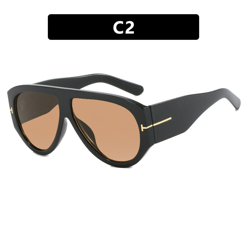 T-Shaped Aviator Sunglasses – Trendy Women’s Style