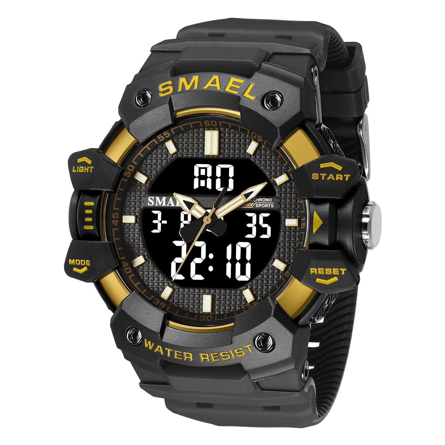 SMAEL Analog Digital Waterproof Sports Watch For Men 8080