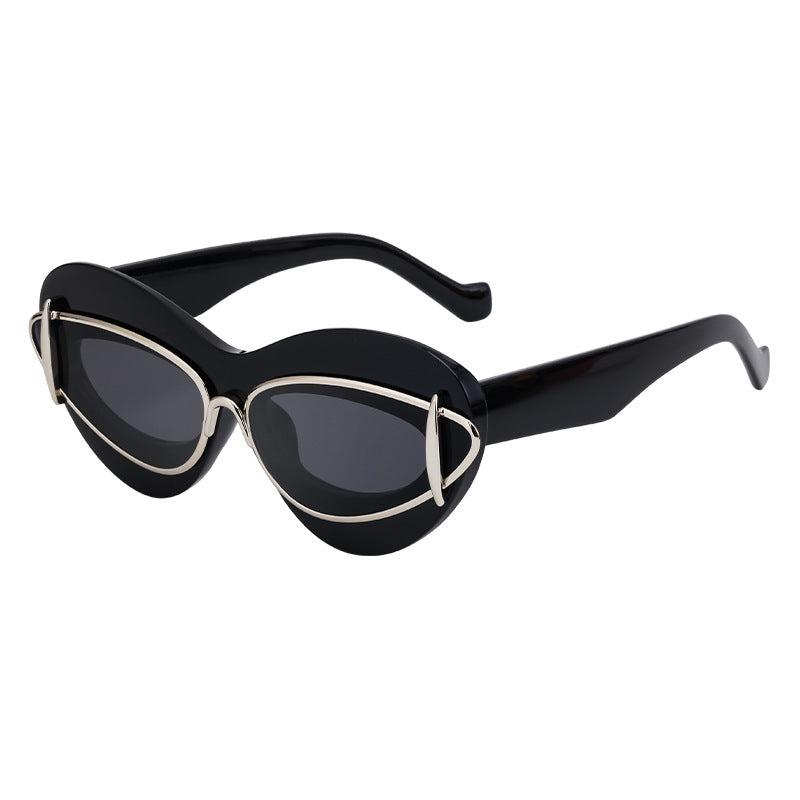 Trendy Y2K Cat-Eye Sunglasses – Stylish Small-Frame Shades with UV Protection