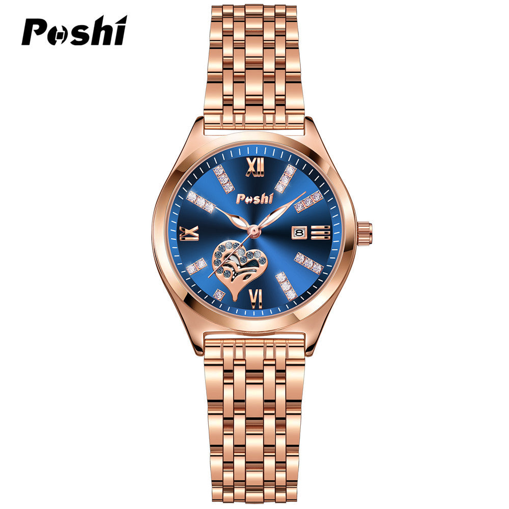 Women’s Smart Casual Style Quartz Watch –Luminous Dial, Calendar