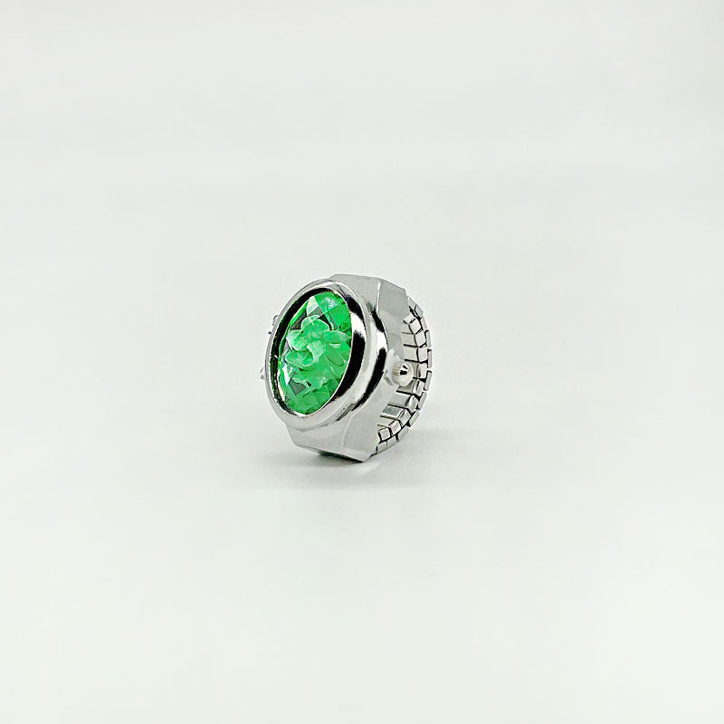 Women's Crystal Cover Ring Watch – Elegant Oval Quartz Finger Watch