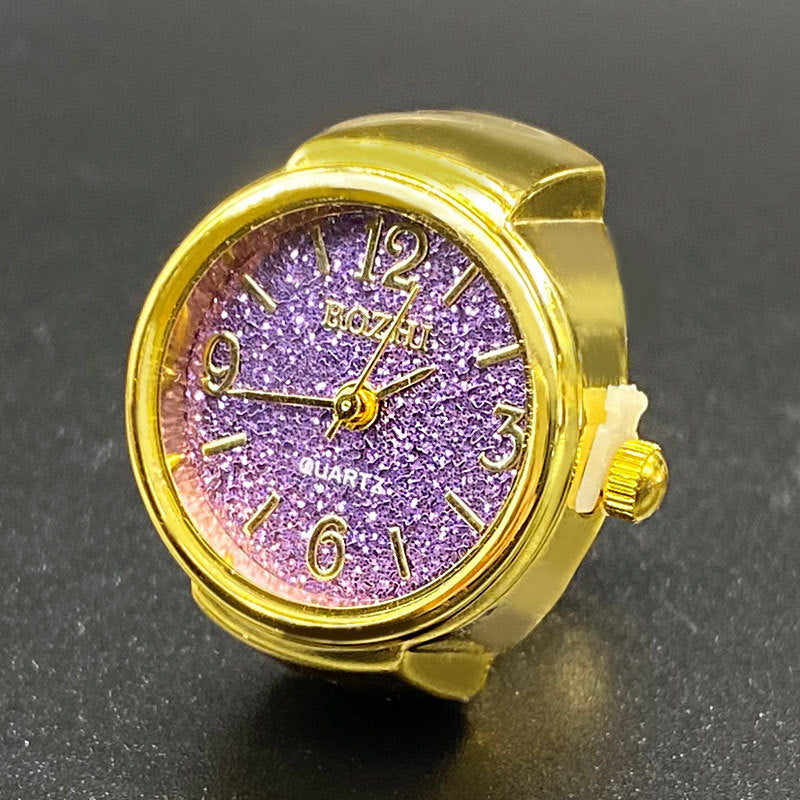 Unisex Starry Ring Watch – Casual Quartz Finger Watch