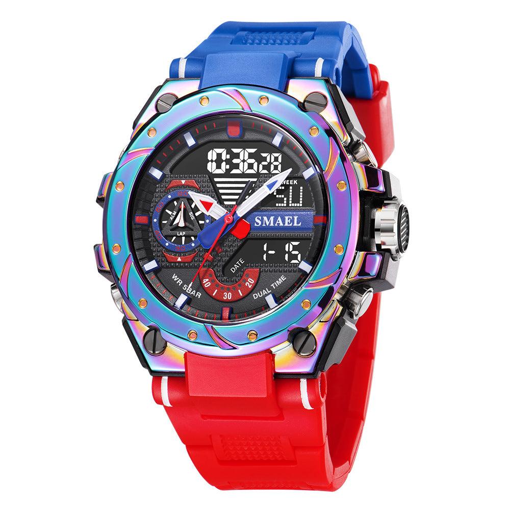 SMAEL Analog Digital Multifunctional Waterproof Watch For Men 8060