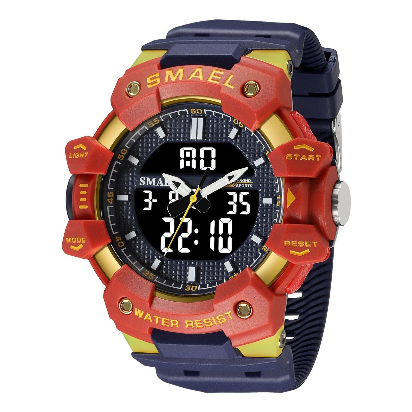 SMAEL Analog Digital Waterproof Sports Watch For Men 8080
