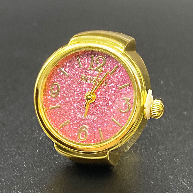 Unisex Starry Ring Watch – Casual Quartz Finger Watch