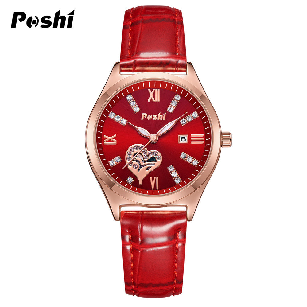 Women’s Smart Casual Style Quartz Watch –Luminous Dial, Calendar