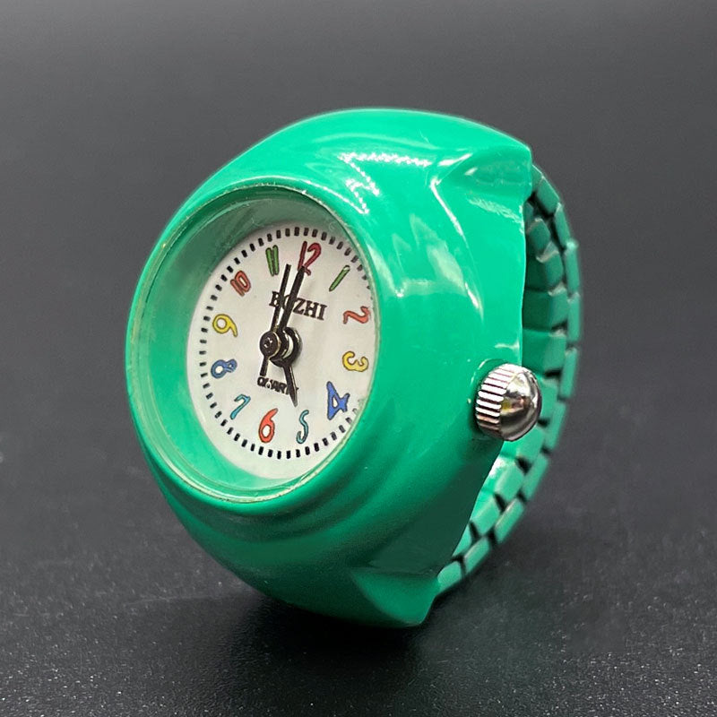 Trendy Ring Watch for Men & Women – Adjustable Quartz Finger Watch