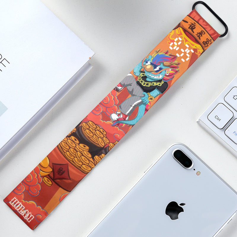 Trendy Paper Watch for Boys – Lightweight Digital Student Gift | Creative Design