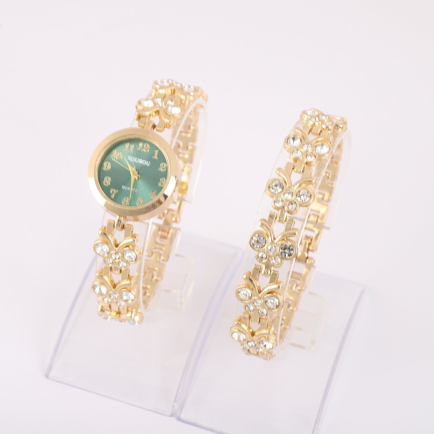 Elegant Butterfly Bracelet Watch for Women – Stylish Round Dial