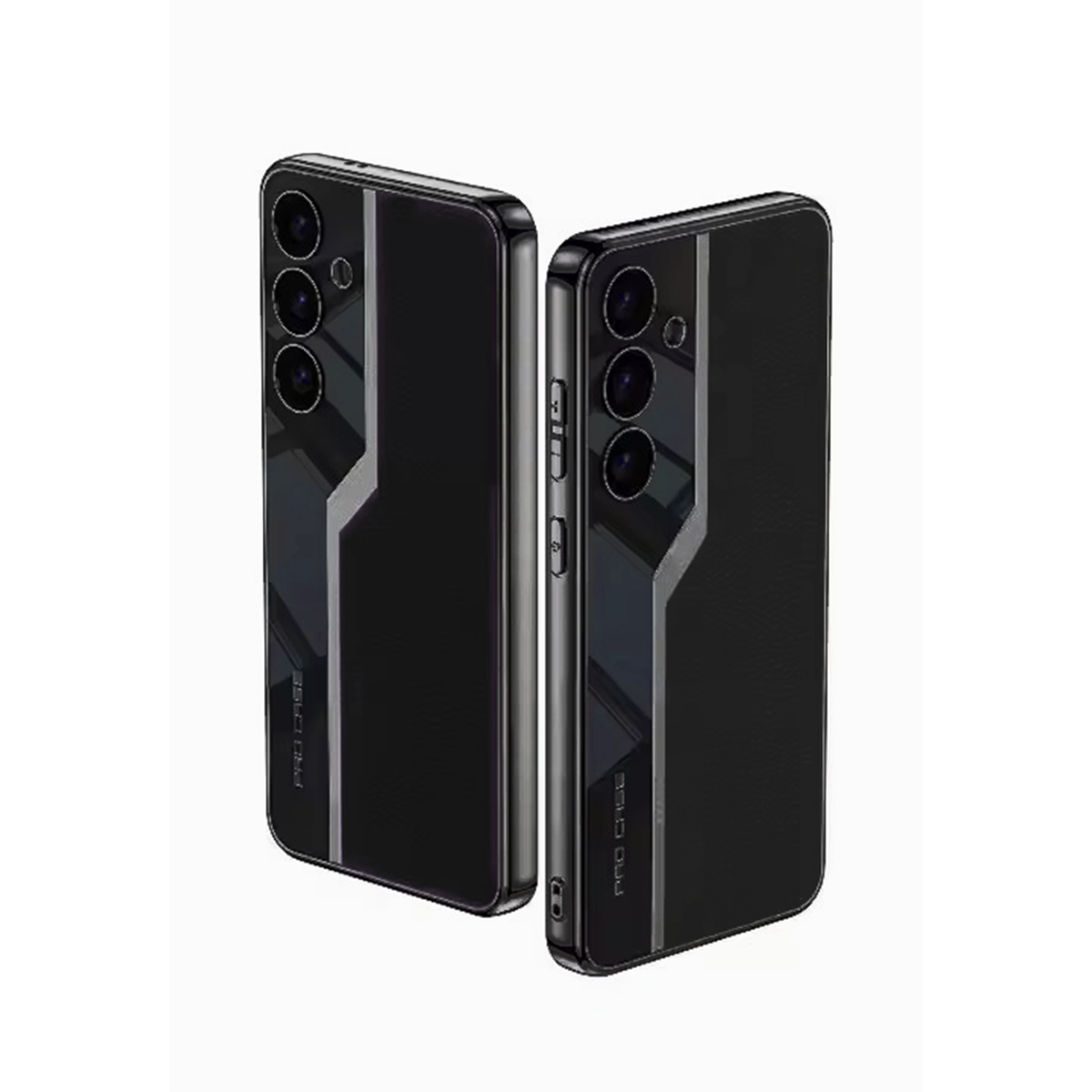 Soft Plating Leather Case-Black